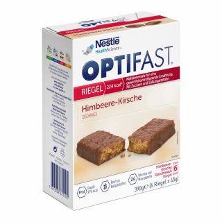 Optifast Riegel Himbeere-kirsche 6X65 g von MUCOS Pharma GmbH & Co. KG PZN 15996531