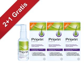 Priorin Liquid Pumplösung bei Haarausfall 3x50 ml von Bayer Vital GmbH PZN 08100557