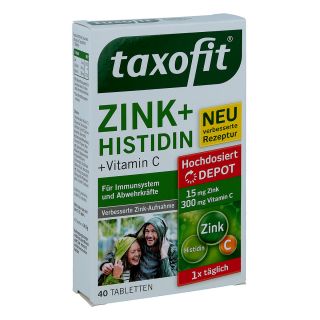 Taxofit Zink+histidin Depot Tabletten 40 stk von MCM KLOSTERFRAU Vertr. GmbH PZN 10715473