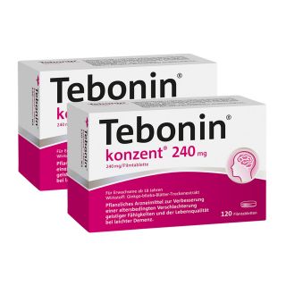 Tebonin konzent 240mg 2x120 stk von Dr.Willmar Schwabe GmbH & Co.K PZN 08100769