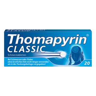 Thomapyrin CLASSIC Schmerztabletten 20 stk von Sanofi-Aventis Deutschland Gmb PZN 03046735