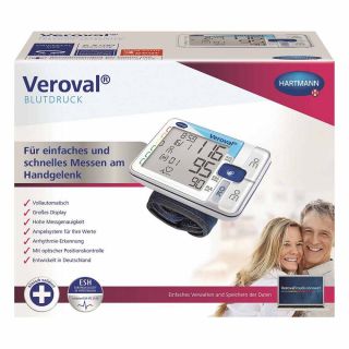 Veroval Handgelenk-blutdruckmessgerät 1 stk von PAUL HARTMANN AG PZN 12672584