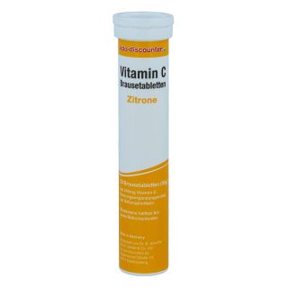 Vitamin C-Brausetabletten 240 mg Zitrone von apo-discounter.de 20 stk von  PZN 08100648