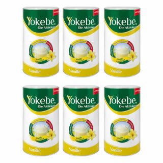 Yokebe Lactosefrei Vanille Pulver 6x500 g von Naturwohl Pharma GmbH PZN 08130258
