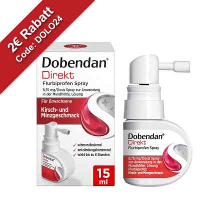 Dobendan Direkt Flurbiprofen Spray 8,75mg/dos.mund 15 ml von Reckitt Benckiser Deutschland PZN 11024417