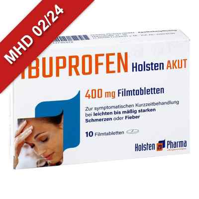 Ibuprofen Holsten akut 400 mg Filmtabletten 10 stk von Holsten Pharma GmbH PZN 13716378