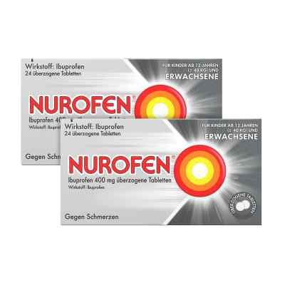 2x Nurofen Ibuprofen 400mg 24 stk + Sagrotan 2in1 Desinfektions- 1 stk von Reckitt Benckiser Deutschland PZN 08100051
