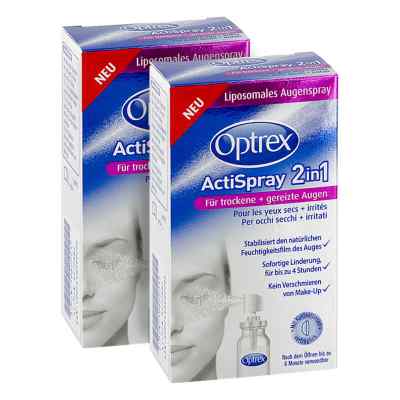 2x Optrex ActiSpray 2in1 für trockene gereizte Augen 2x10 ml von Reckitt Benckiser Deutschland PZN 08100013