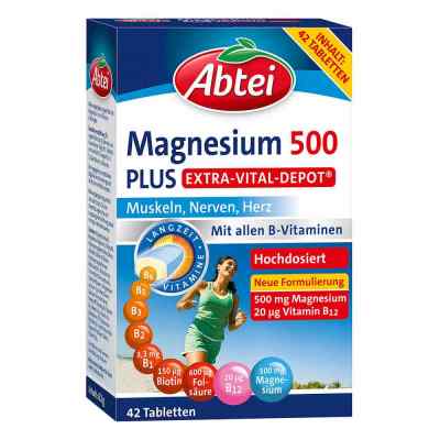 Abtei Magnesium 500 Plus Extra-vital-depot Tabletten  42 stk von Omega Pharma Deutschland GmbH PZN 13423357