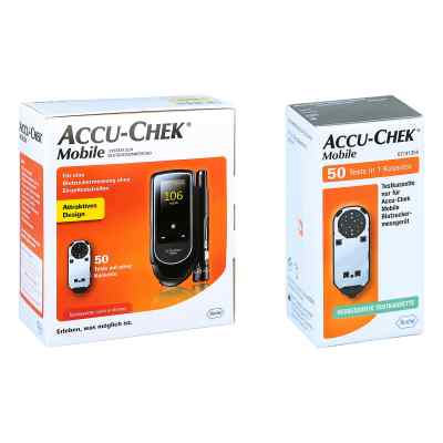 Accu Chek Mobile Set mg/dl Iii + Accu Chek Mobile Testkassette 1 stk von Roche Diabetes Care Deutschlan PZN 08100634