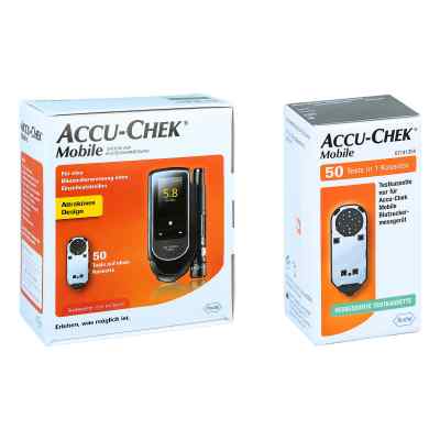Accu Chek Mobile Set mmol/l Iii + Accu Chek Mobile Testkassette 1 stk von Roche Diabetes Care Deutschlan PZN 08100635