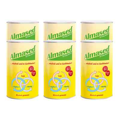 Almased Vital-Pflanzen-Eiweisskost 6 x 500 g von Almased Wellness GmbH PZN 08100010