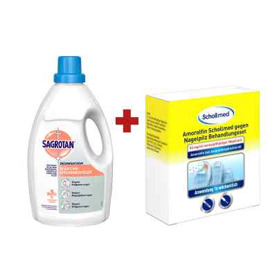 Amorolfin Scholl gegen Nagelpilz Behandlungsset + Sagrotan Wäsch 1 stk von Reckitt Benckiser Deutschland PZN 08100661