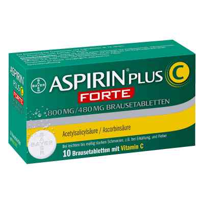 Aspirin plus C Forte 800mg/480mg 10 stk von Bayer Vital GmbH PZN 10836596