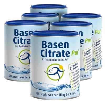 Basen Citrate Pur Pulver nach Apotheker Rudolf Keil 6x216 g von MADENA GmbH & Co.KG PZN 08100230