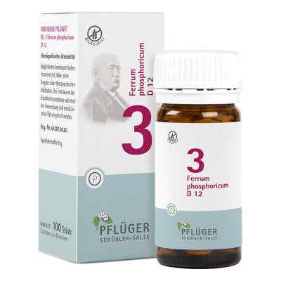 Biochemie Pflüger 3 Ferrum phosphoricum D12 Tabletten 100 stk von A.Pflüger GmbH & Co. KG PZN 06318832