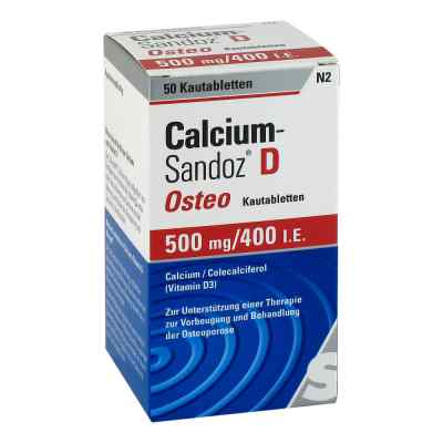 Calcium-Sandoz D Osteo 500mg/400 internationale Einheiten 50 stk von Hexal AG PZN 02227788