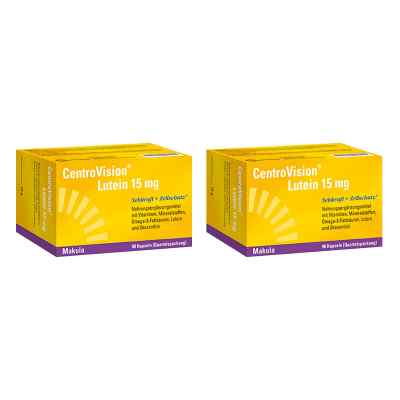 Centrovision Lutein forte Omega 3 Kapseln 2X90 stk von OmniVision GmbH PZN 08100519