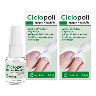 Ciclopoli gegen Nagelpilz 2x6.6 ml von ALMIRALL HERMAL GmbH PZN 08100767