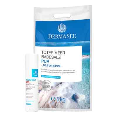 Dermasel Totes Meer Badesalz Pur mit GRATIS 1x Dermasel Therapie 5 kg von  PZN 08100805