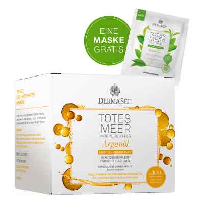 Dermasel Totes Meer Körperbutter Arganöl und Tuchmaske Grüner Te 200 ml von MURNAUER MARKENVERTRIEB GmbH PZN 08100804