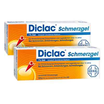 Diclac Schmerzgel 1% 2x100 g von Hexal AG PZN 08100045
