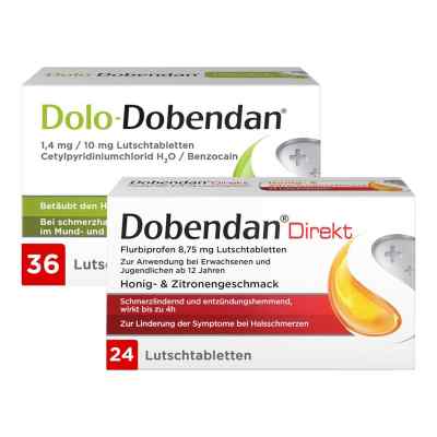 Dolo-Dobendan 36 stk + Dobendan Direkt Flurbiprofen 24 stk 1 stk von Reckitt Benckiser Deutschland PZN 08100028