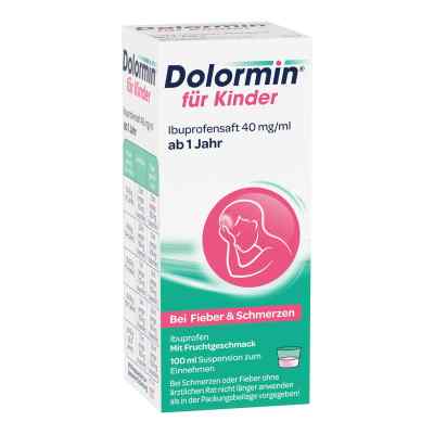 Dolormin für Kinder Ibuprofensaft 40mg/ml 100 ml von Johnson & Johnson GmbH (OTC) PZN 11528543