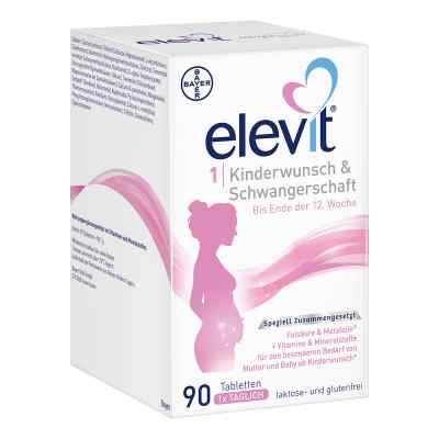 Elevit 1 Kinderwunsch & Schwangerschaft Tabletten 90 stk von Bayer Vital GmbH PZN 11677817