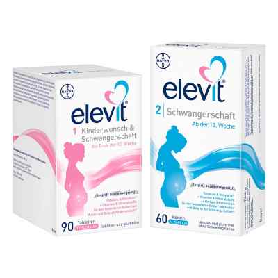 Elevit 1 und 2 Schwangerschaft 1 Pck von Bayer Vital GmbH PZN 08100574