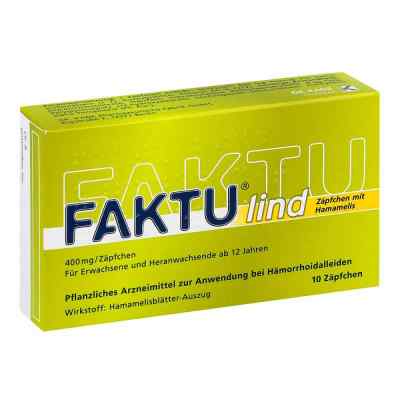 Faktu lind Zäpfchen mit Hamamelis 10 stk von Dr. Kade Pharm. Fabrik GmbH PZN 07798768