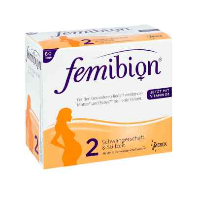 Femibion Schwangerschaft 2 D3+dha+400 [my]g Folat 2X60 stk von Merck Selbstmedikation GmbH PZN 10933709