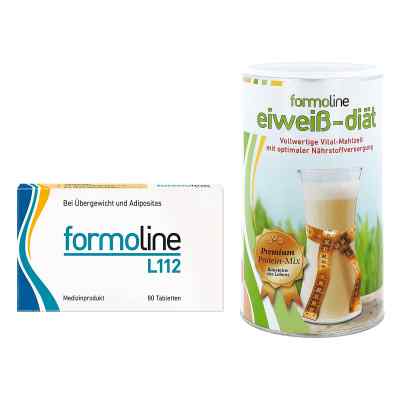 Formoline eiweiss-diät Pulver (480 g) + Formoline L112 Tabletten 1 Pck von Certmedica International GmbH PZN 08130230