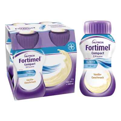 Fortimel Compact 2.4 Vanillegeschmack 4X125 ml von Nutricia GmbH PZN 10743564