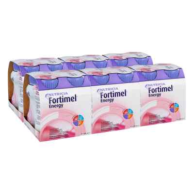 Fortimel Energy Erdbeergeschmack 24x200 ml von Nutricia GmbH PZN 08100342