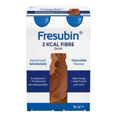 Fresubin 2 kcal fibre Drink Schokolade Trinkflasche 4X200 ml von Fresenius Kabi Deutschland Gmb PZN 00063762