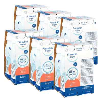 Fresubin Original Drink Pfirsich Trinkflasche 24x200 ml von Fresenius Kabi Deutschland Gmb PZN 08100447