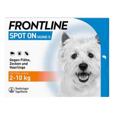 Frontline Spot on Hund 10 veterinär Lösung gegen Floh und Zecke 6 stk von Boehringer Ingelheim Vetmedica PZN 02246389