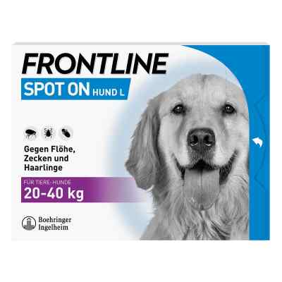Frontline Spot on Hund 40 veterinär Lösung gegen Floh und Zecke 6 stk von Boehringer Ingelheim Vetmedica PZN 02246403