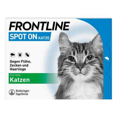 Frontline Spot on Katze veterinär Lösung gegen Floh und Zecke 6 stk von Boehringer Ingelheim Vetmedica PZN 02246426