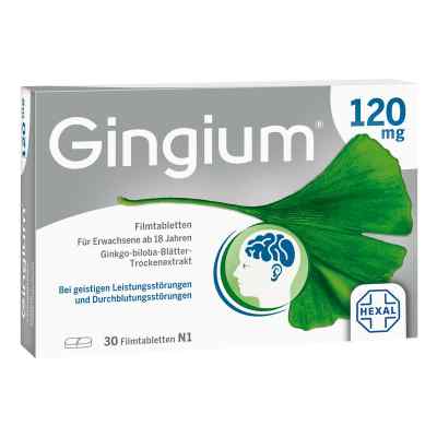 Gingium 120 mg Filmtabletten 30 stk von Hexal AG PZN 14171165