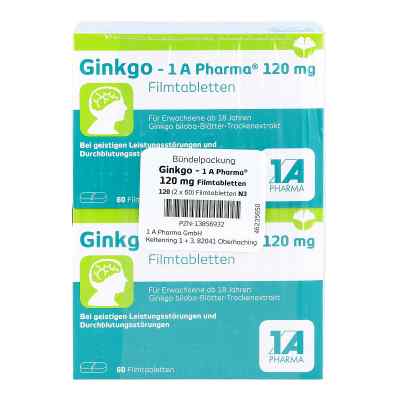Ginkgo 1a Pharma 120 mg Filmtabletten 120 stk von 1 A Pharma GmbH PZN 13856932