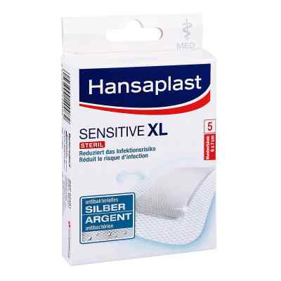 Hansaplast med sensitive Xl Pflaster 6x7 cm 5 stk von Beiersdorf AG PZN 11130220