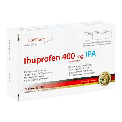 Ibuprofen 400mg von apo-discounter.de 20 stk von Inter Pharm Arzneimittel GmbH PZN 11380098