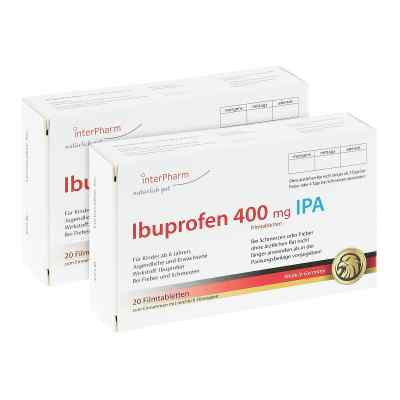 Ibuprofen 400mg von apo-discounter.de 2x20 stk von Inter Pharm Arzneimittel GmbH PZN 08100819