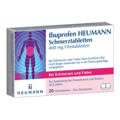 Ibuprofen Heumann Schmerztabletten 400mg 20 stk von HEUMANN PHARMA GmbH & Co. Gene PZN 00040554