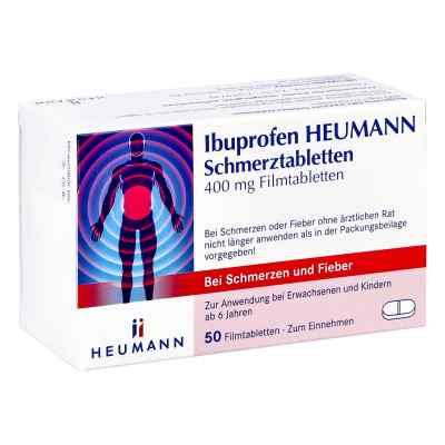 Ibuprofen Heumann Schmerztabletten 400mg 50 stk von HEUMANN PHARMA GmbH & Co. Gene PZN 07728561