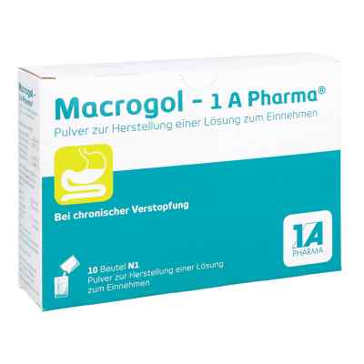 Macrogol-1a Pharma Plv.z.her.e.lsg.z.einnehmen 10 stk von 1 A Pharma GmbH PZN 14264056