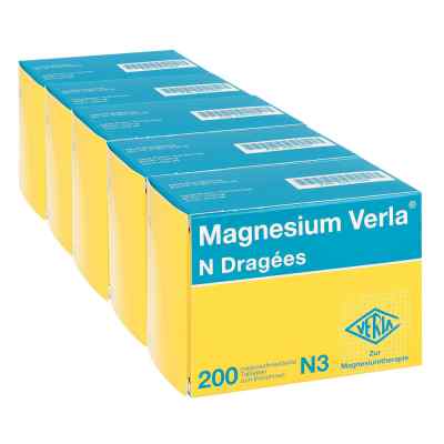 Magnesium Verla N Dragees 5X200 stk von Verla-Pharm Arzneimittel GmbH PZN 08100296