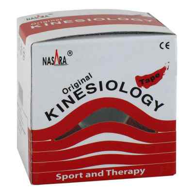 Nasara Kinesio Tape 5 cmx5 m rot inkl.Spenderbox 1 stk von Jovita Pharma PZN 01835528